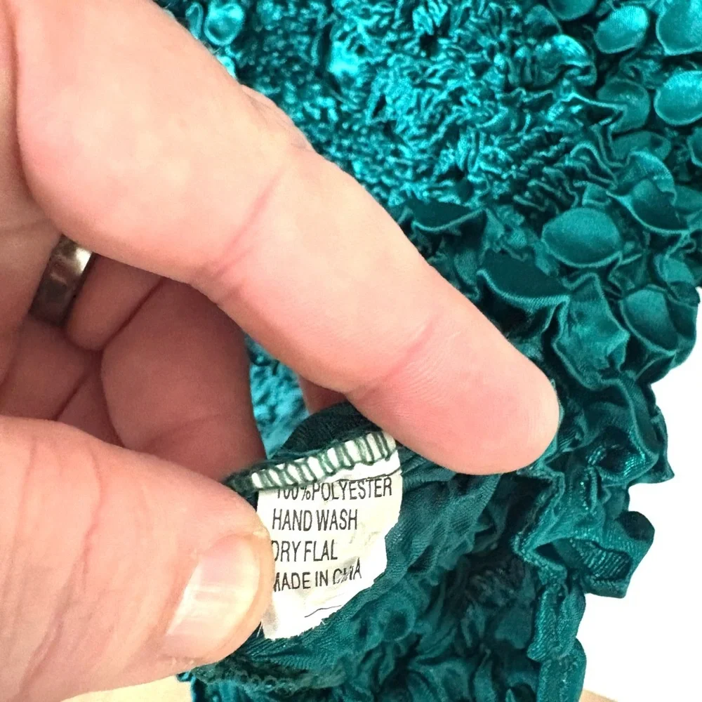 Crinkle popcorn bubble Y2K shirt - Picture 5 of 5